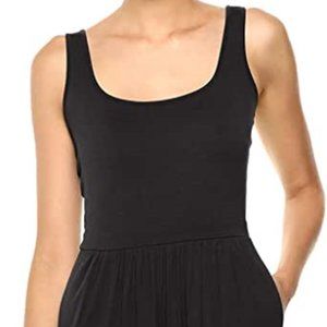 Soft Black Midi Dress